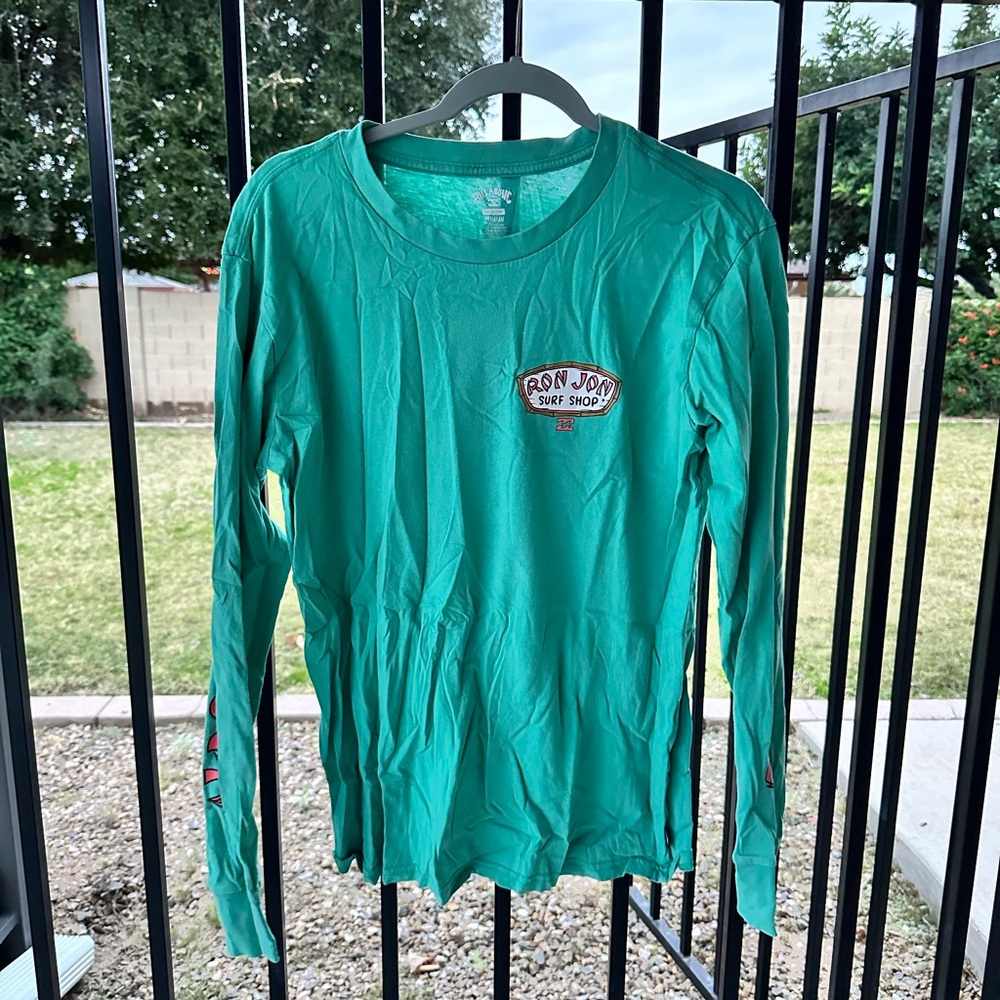 Billabong Teal Long Sleeve Tee